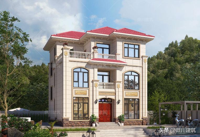 120平三层半别墅带神位露台,109平米露台设计