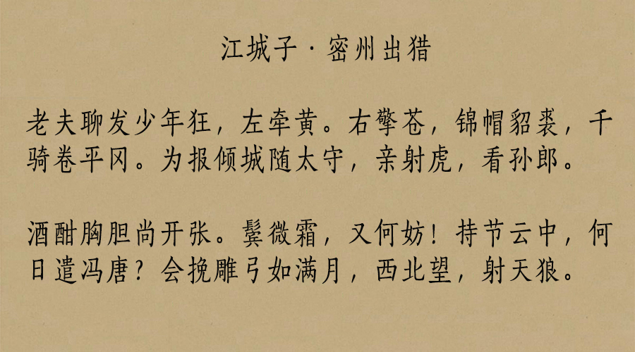 苏轼最有名的十首词江城子,苏轼最婉约的10首词