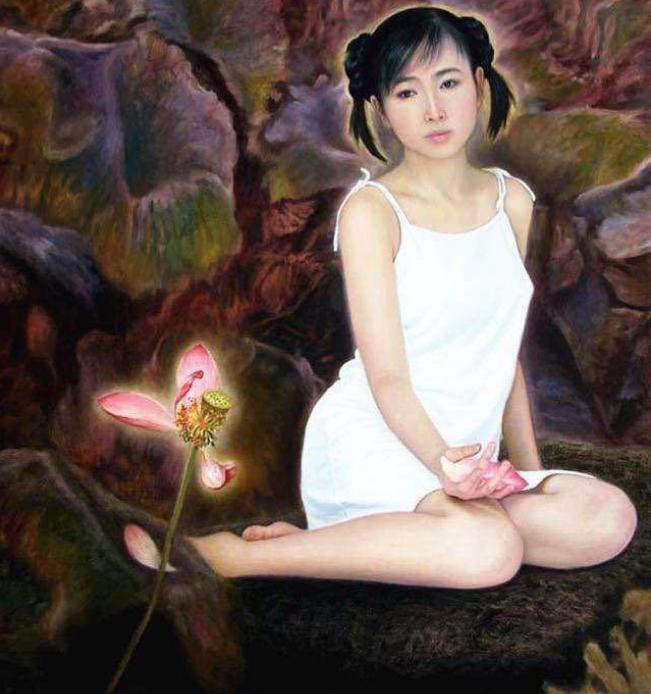 李壮平：女儿自愿当人体模特，6年画了百幅画，富商出资上亿买断