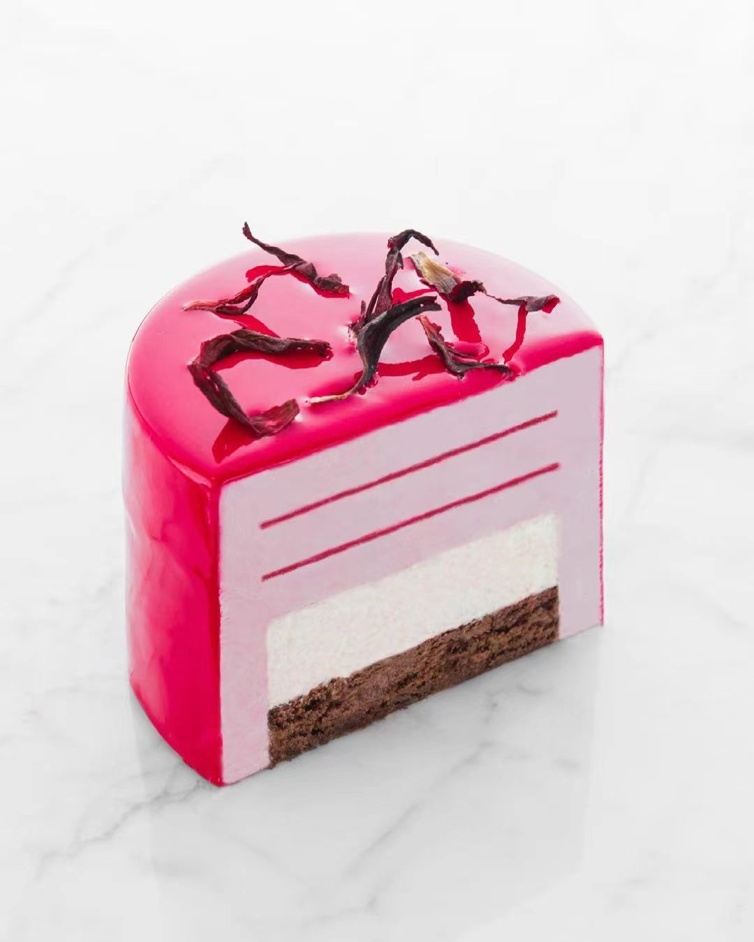 蛋糕切面,蛋糕两层夹心切面图片