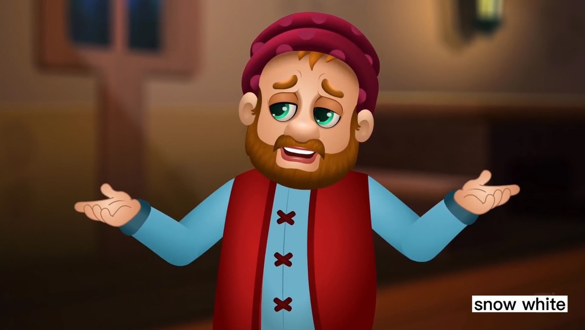 白雪公主中英绘本,格林童话故事绘本白雪公主