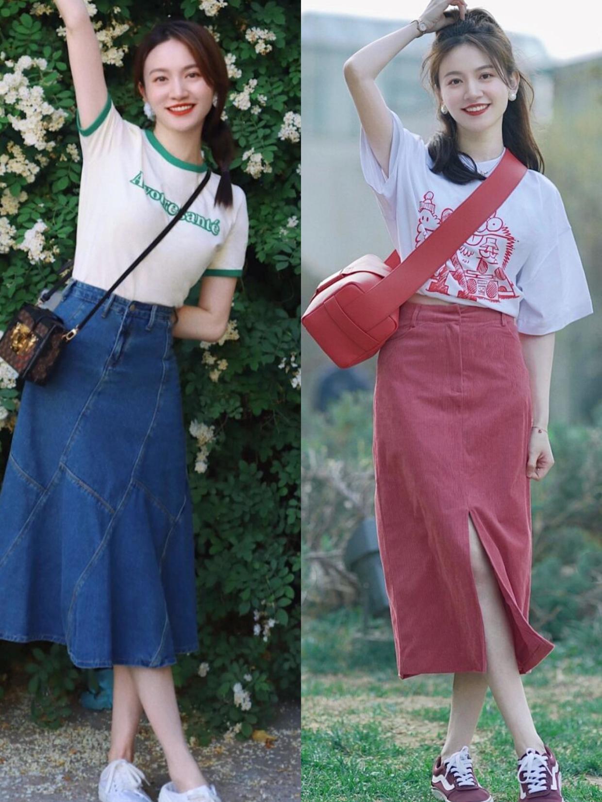 夏季穿衣高级感配色,夏季时尚短袖衣服好看