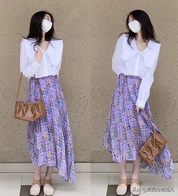 如何搭配早秋碎花裙好看,冬天穿的碎花裙怎么搭配好看