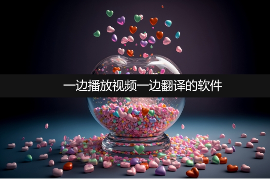 人工智能ai同声翻译软件哪个最好,有边看视频边翻译的软件吗