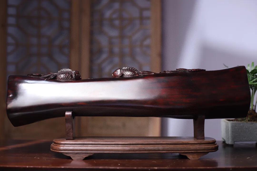 印度小叶紫檀年年有余,印度小叶紫檀升值价值高吗