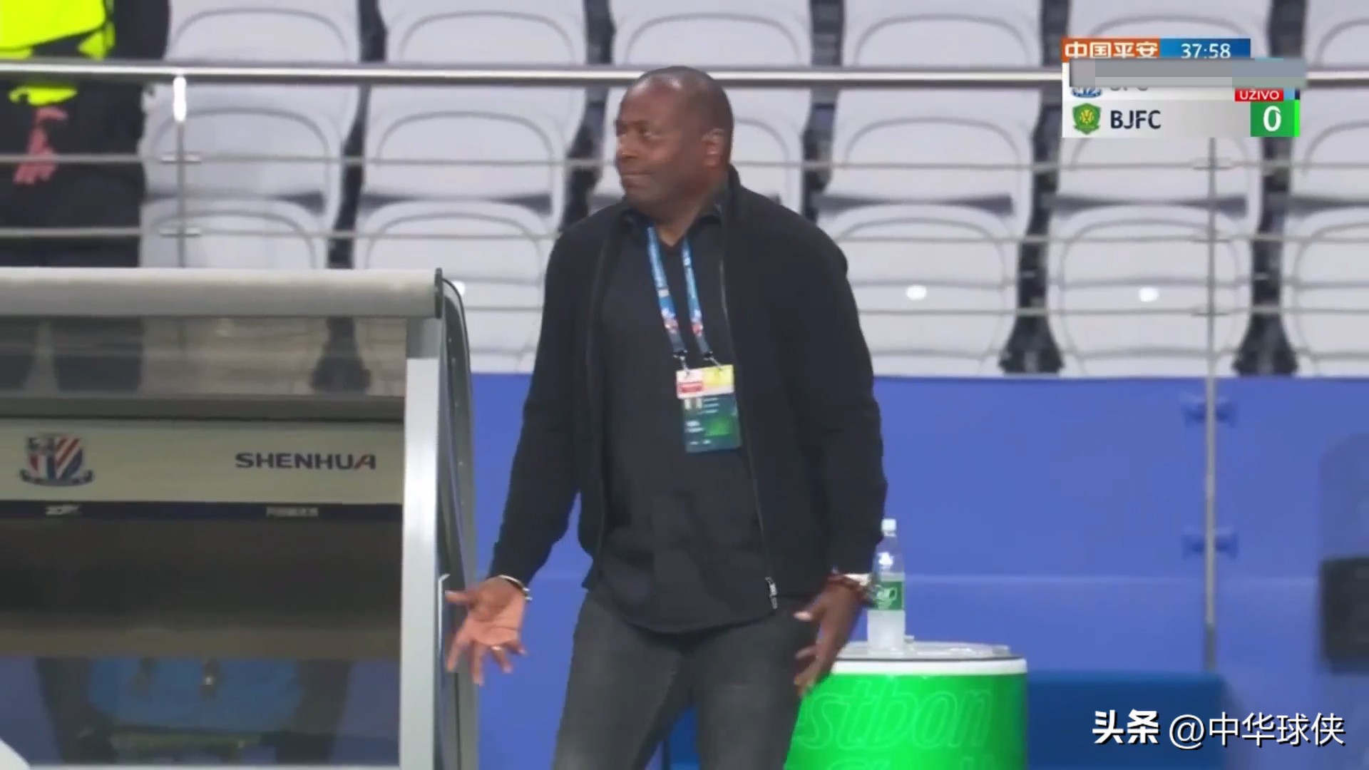 中超北京国安对阵上海申花集锦,中超上海申花1-1北京国安赛后