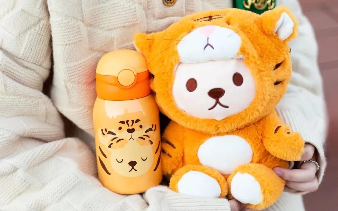 本命年杯子龙年新年保温杯,虎年大容量保温杯