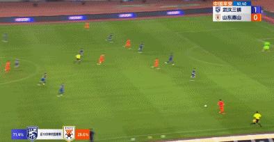 鲁能泰山上港陈蒲进球,陈蒲补时凌空斩破门