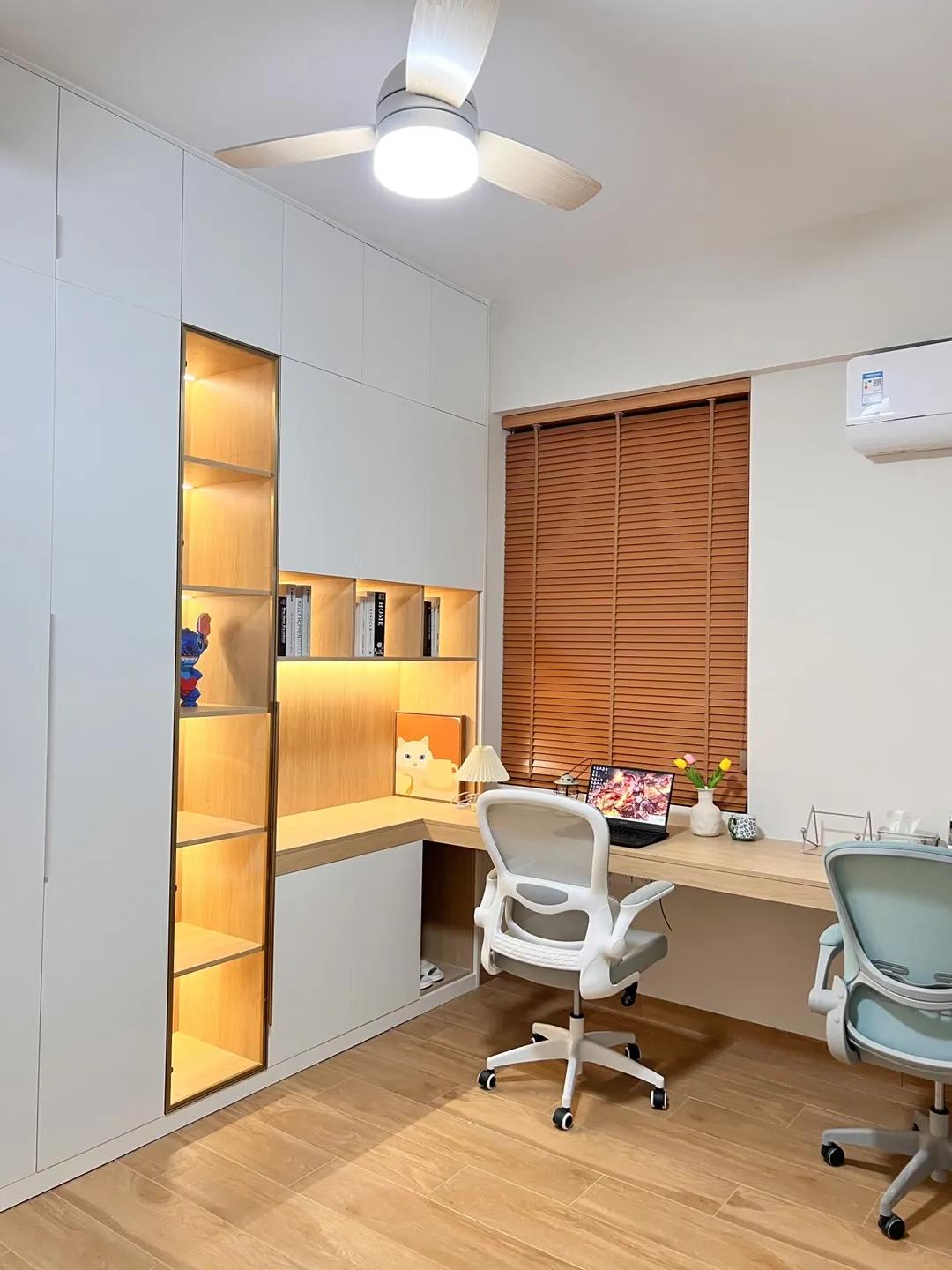 电视柜书桌一体组合,卧室衣柜书桌一体柜