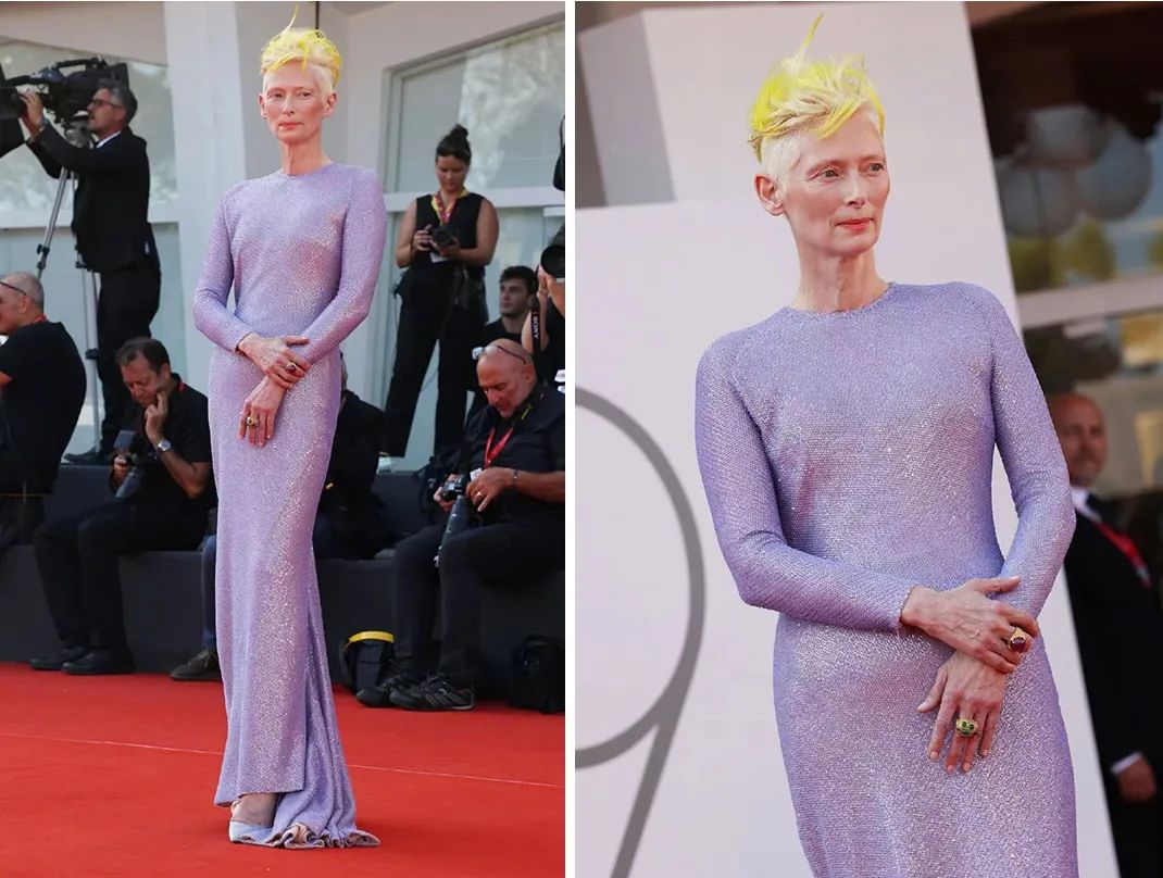 威尼斯红毯抓马多：甜茶穿红色露背装吸睛，凯特大魔王气场强…