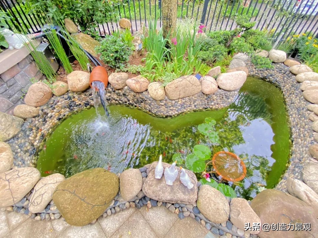 简单大气庭院鱼池设计,庭院设计鱼池的最佳方法
