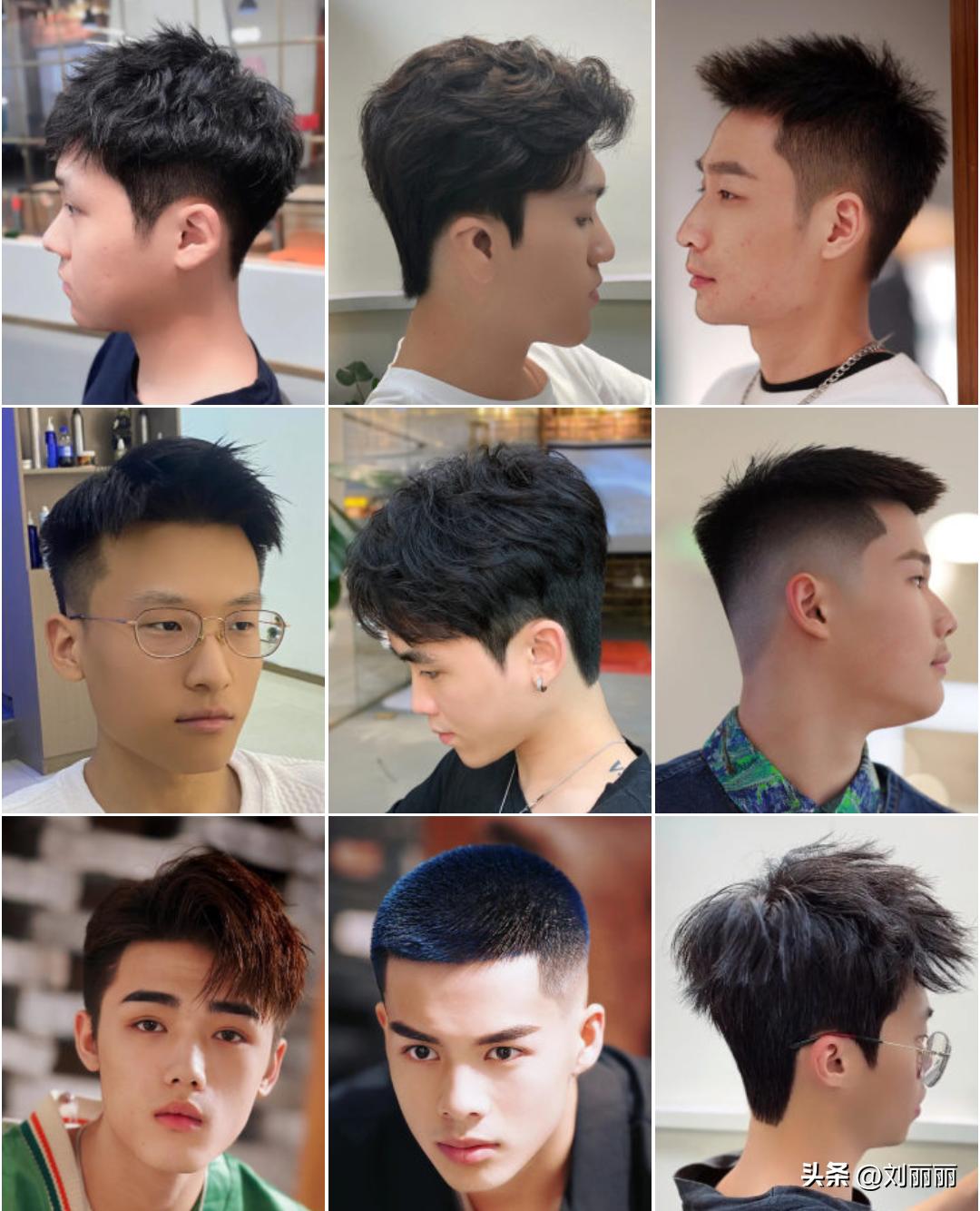 新潮发型三七背头,新潮发型图片大全