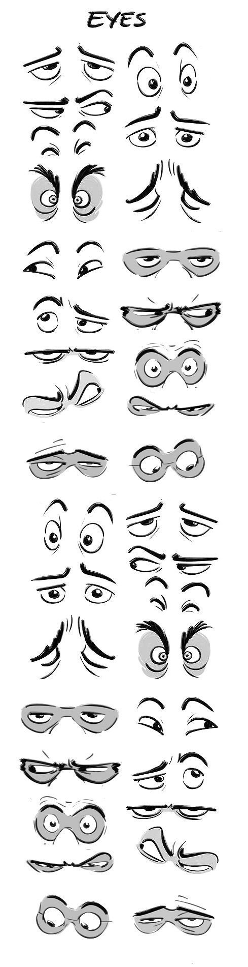 眼睛插画,插画眼睛画法板绘