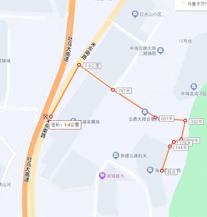 乌鲁木齐小区免费公交路线,乌鲁木齐距离哪里最近