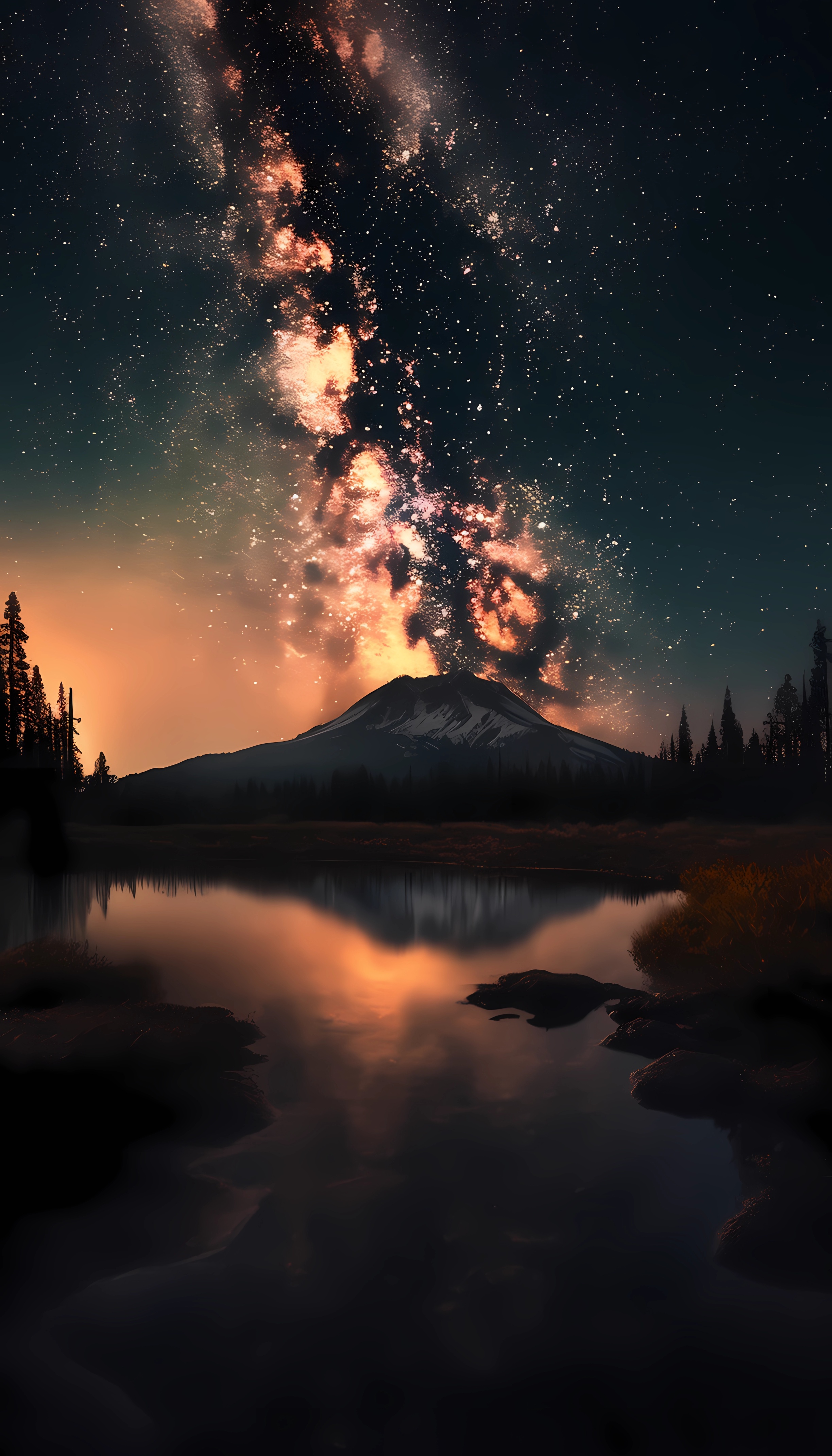 极光唯美高清手机壁纸,手机星空极光壁纸高清大图