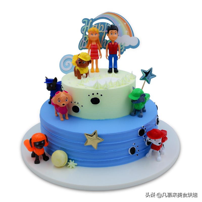 五十多元的六一儿童节蛋糕,六一儿童节快乐7字蛋糕