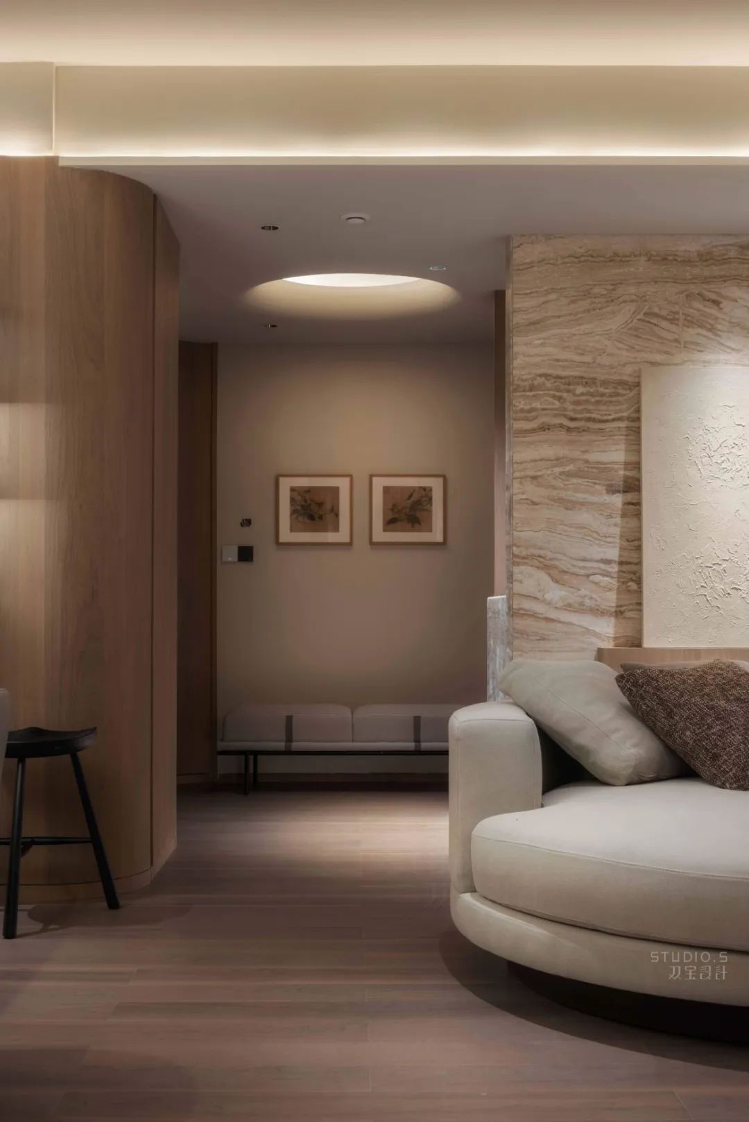 木色木饰面现代风,150平现代轻奢原木颜色