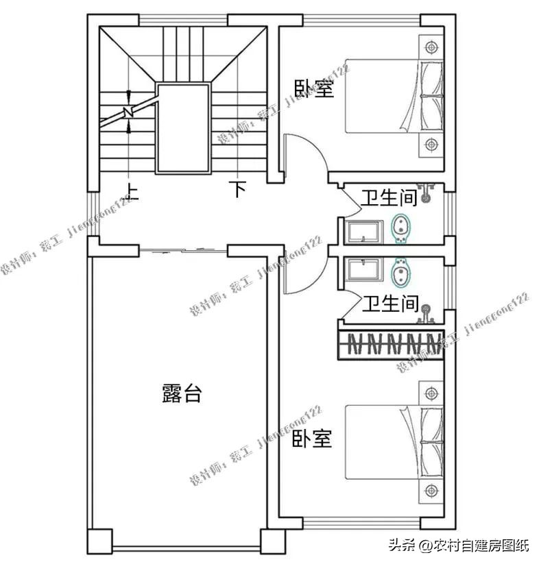 自建120平三层现代风小别墅设计图,自建120平三层中式小别墅设计图
