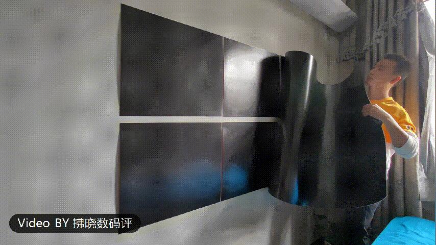 坚果S1Ultra菲涅尔屏增益幕布评测：磁吸安装+2.6倍亮度提升