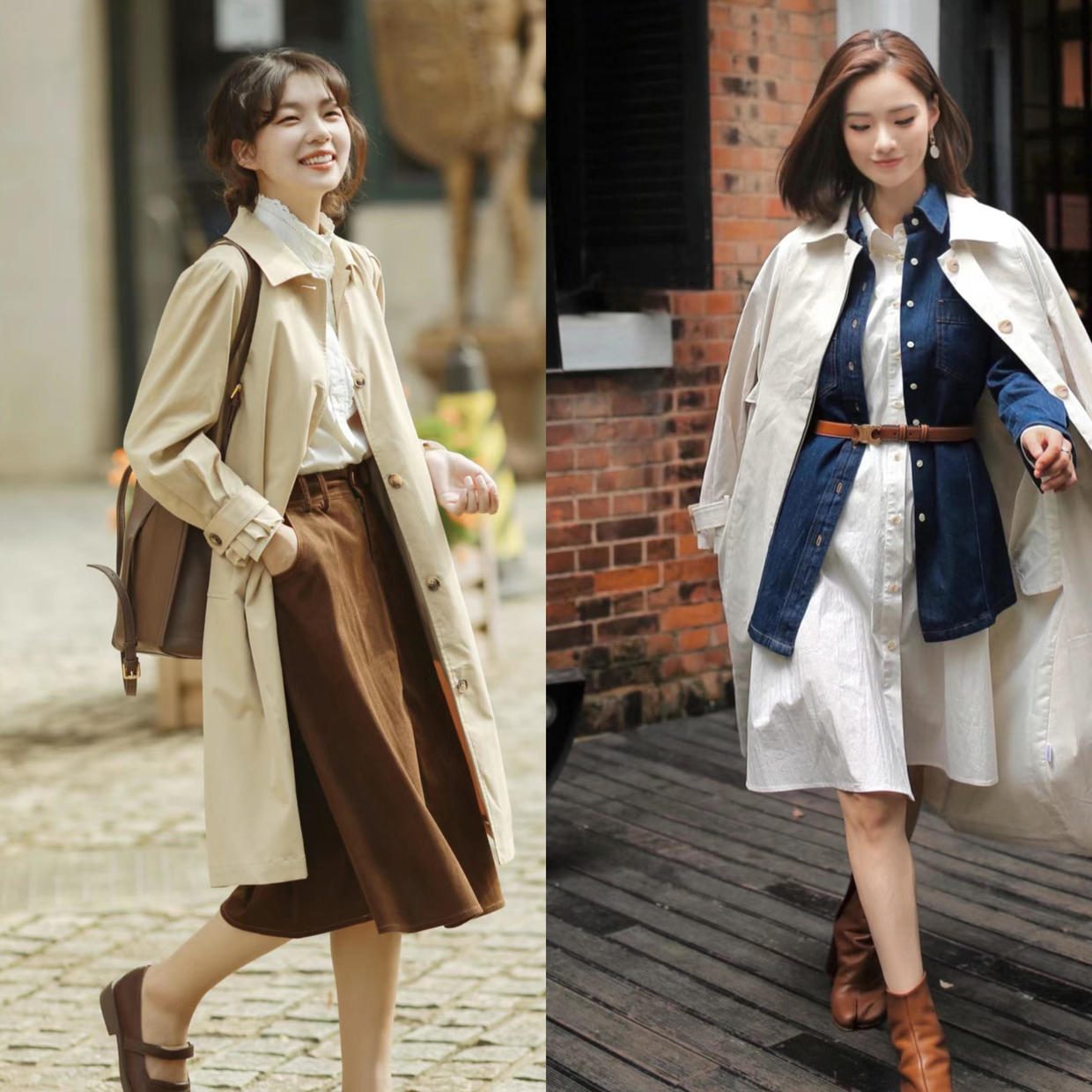 西装式黑色风衣里面怎么穿好看,什么风衣搭配西装外套好看