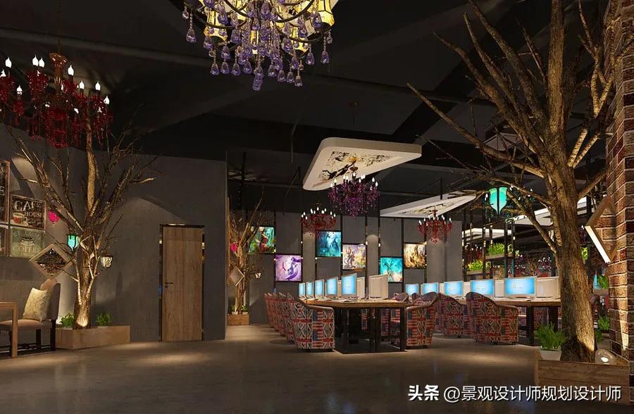 最好的网吧设计图,网咖设计全套案例