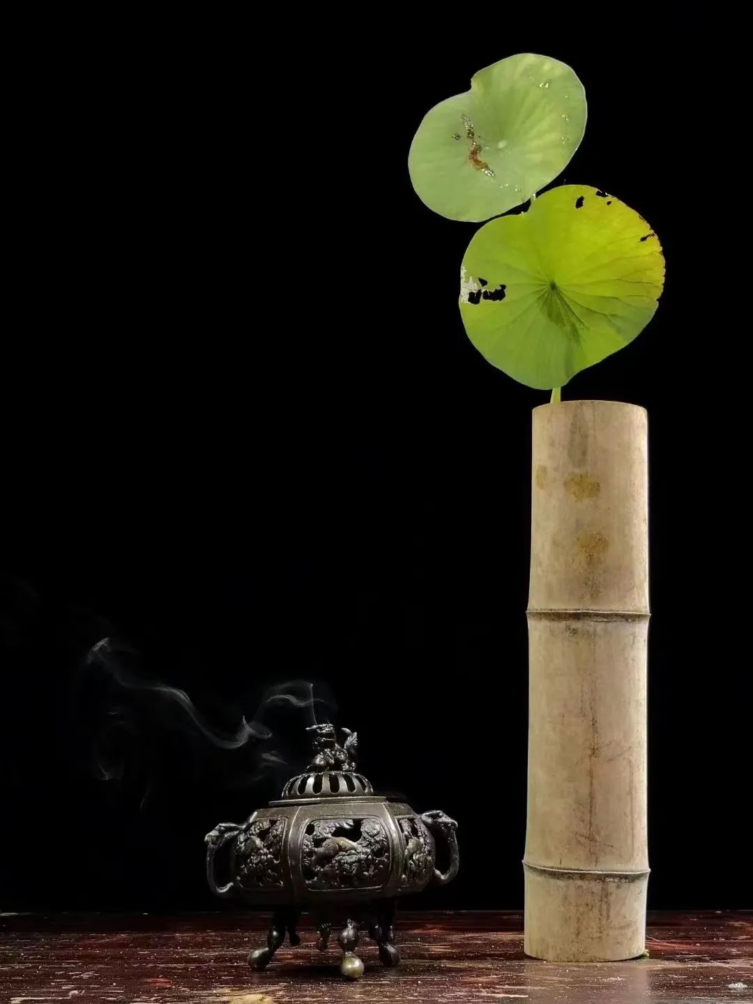 日本顶级禅意插花荷花,日式荷花插花