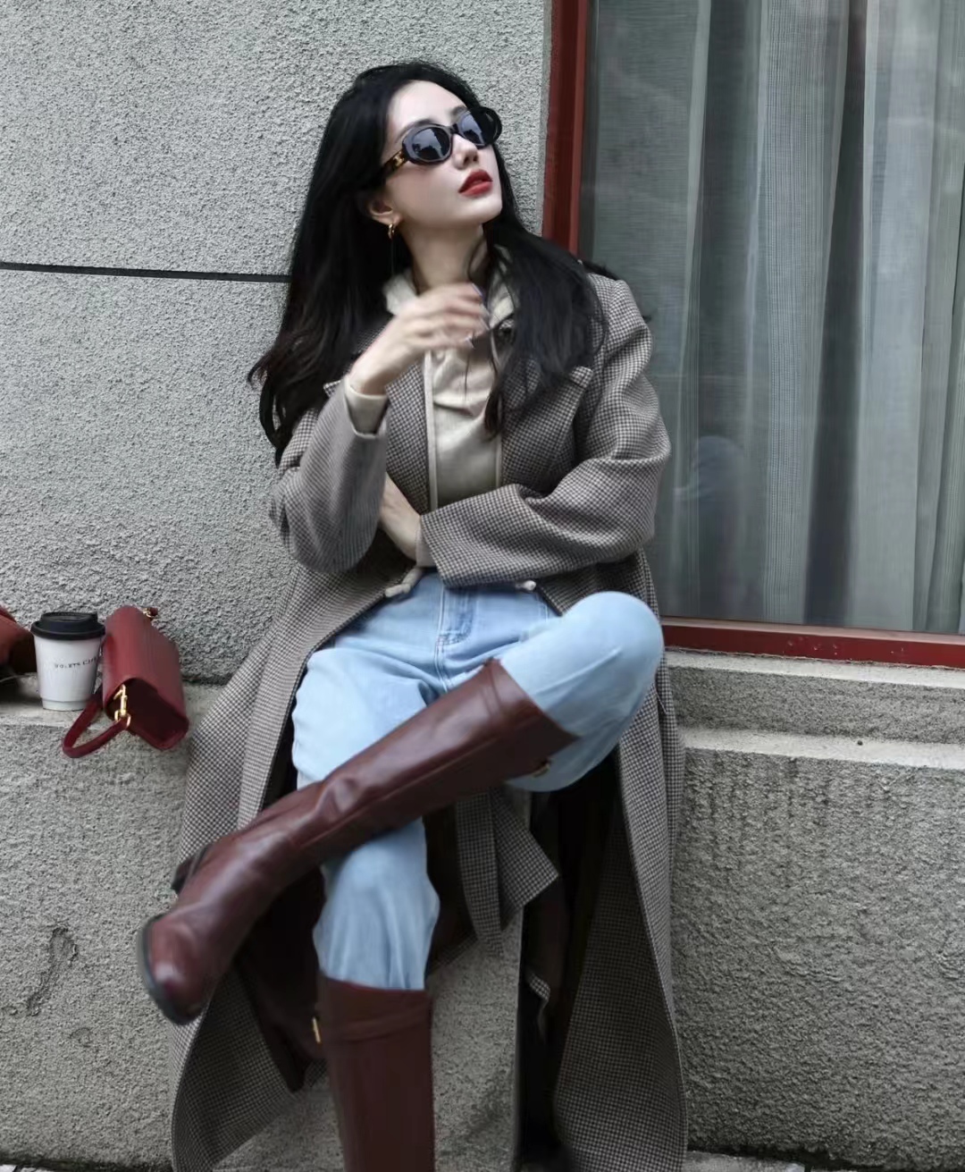 卫衣叠穿内搭加绒打底衫女秋冬,卫衣叠穿搭配秋冬