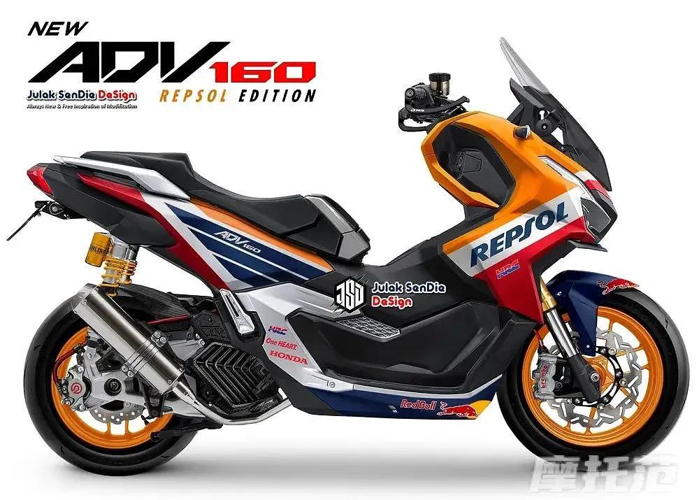 本田adv160续航多少,本田adv160踏板摩托车