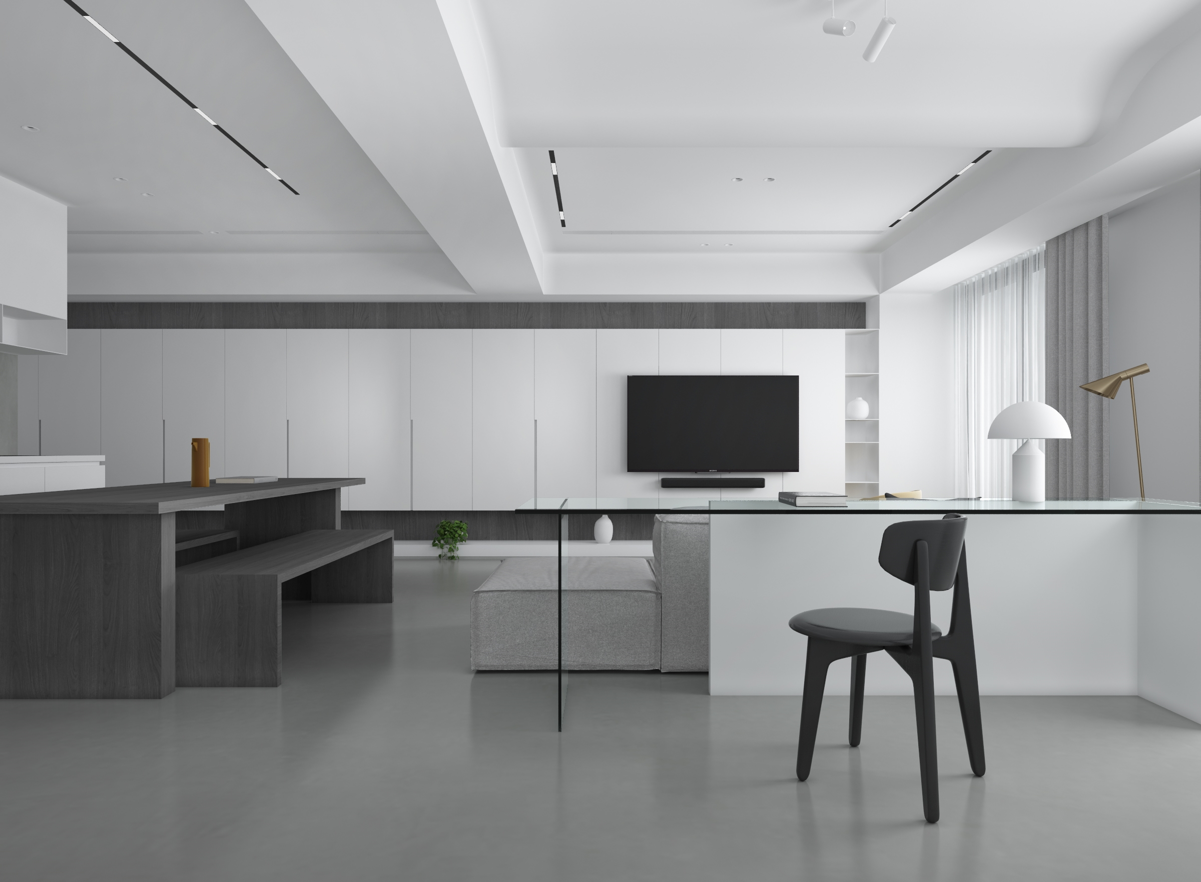 禅意侘寂风豪宅,侘寂挑空别墅