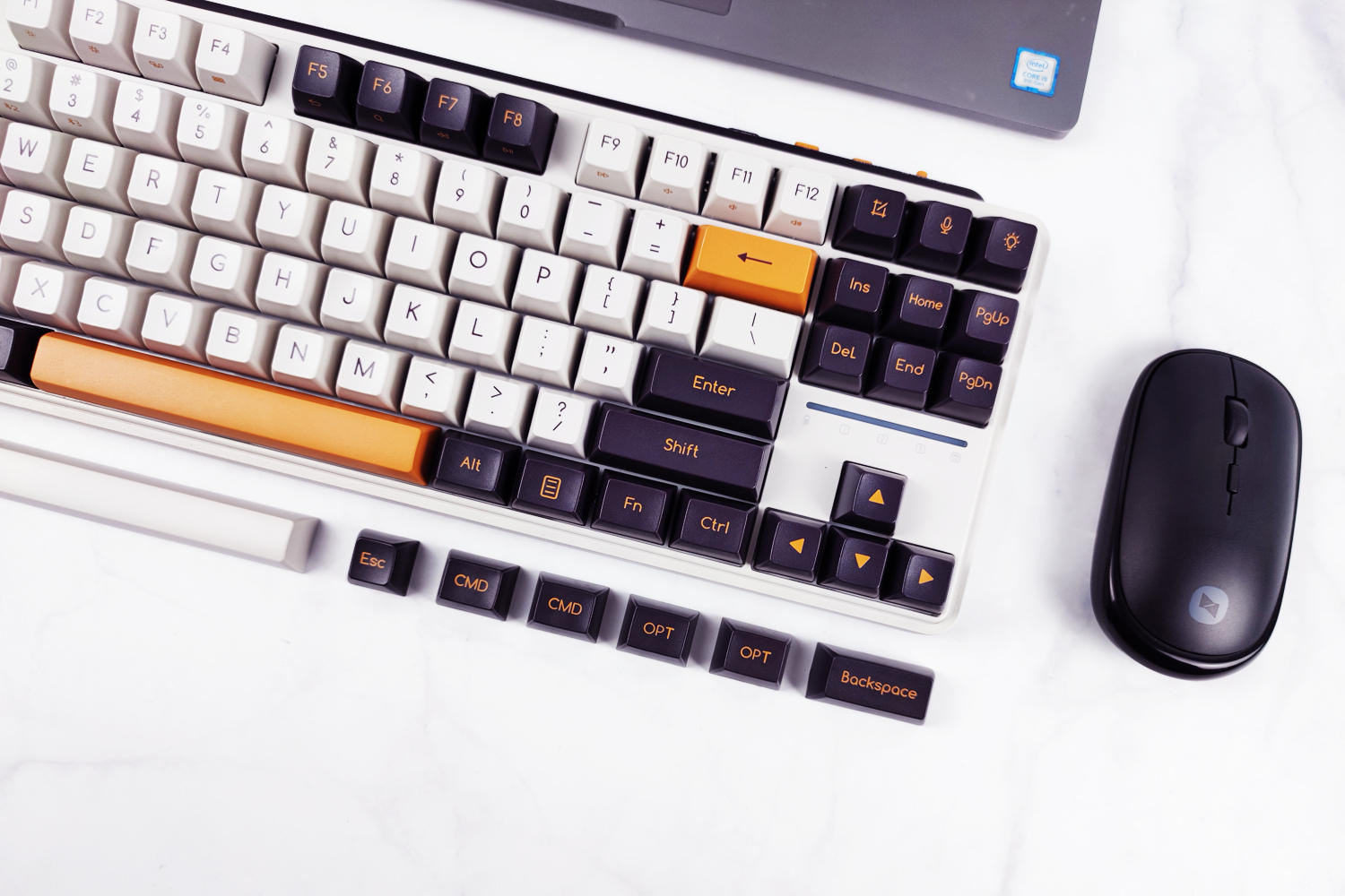 米物art机械键盘z870,16寸笔记本搭配87键机械键盘推荐