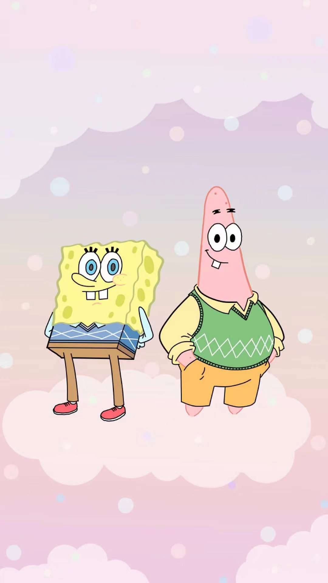 海绵宝宝抓水母壁纸,海绵宝宝与派大星抓水母的壁纸