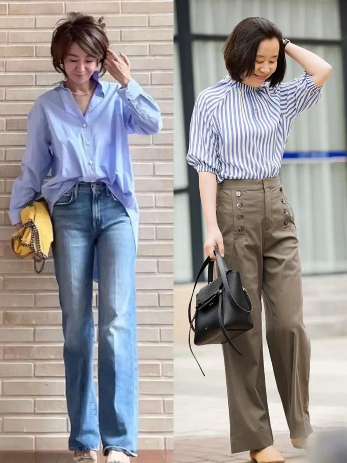 女人穿好看的有气质的裤子,女士哪些类型裤子显腿直显高百搭