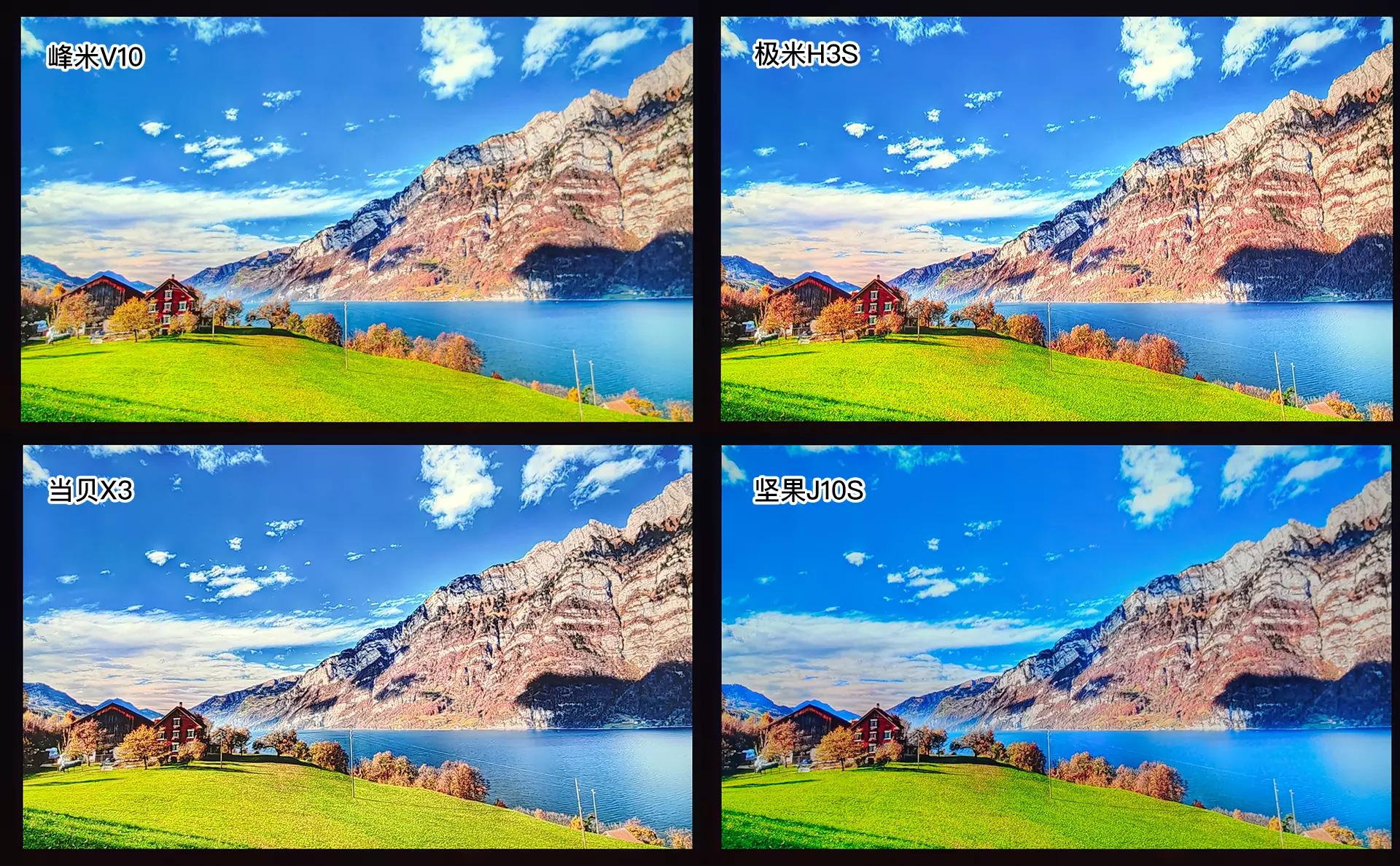 国产投影仪极米当贝坚果,峰米坚果投影仪对比