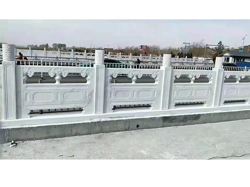 汉白玉石材栏杆多少钱一米,石雕花岗岩栏杆