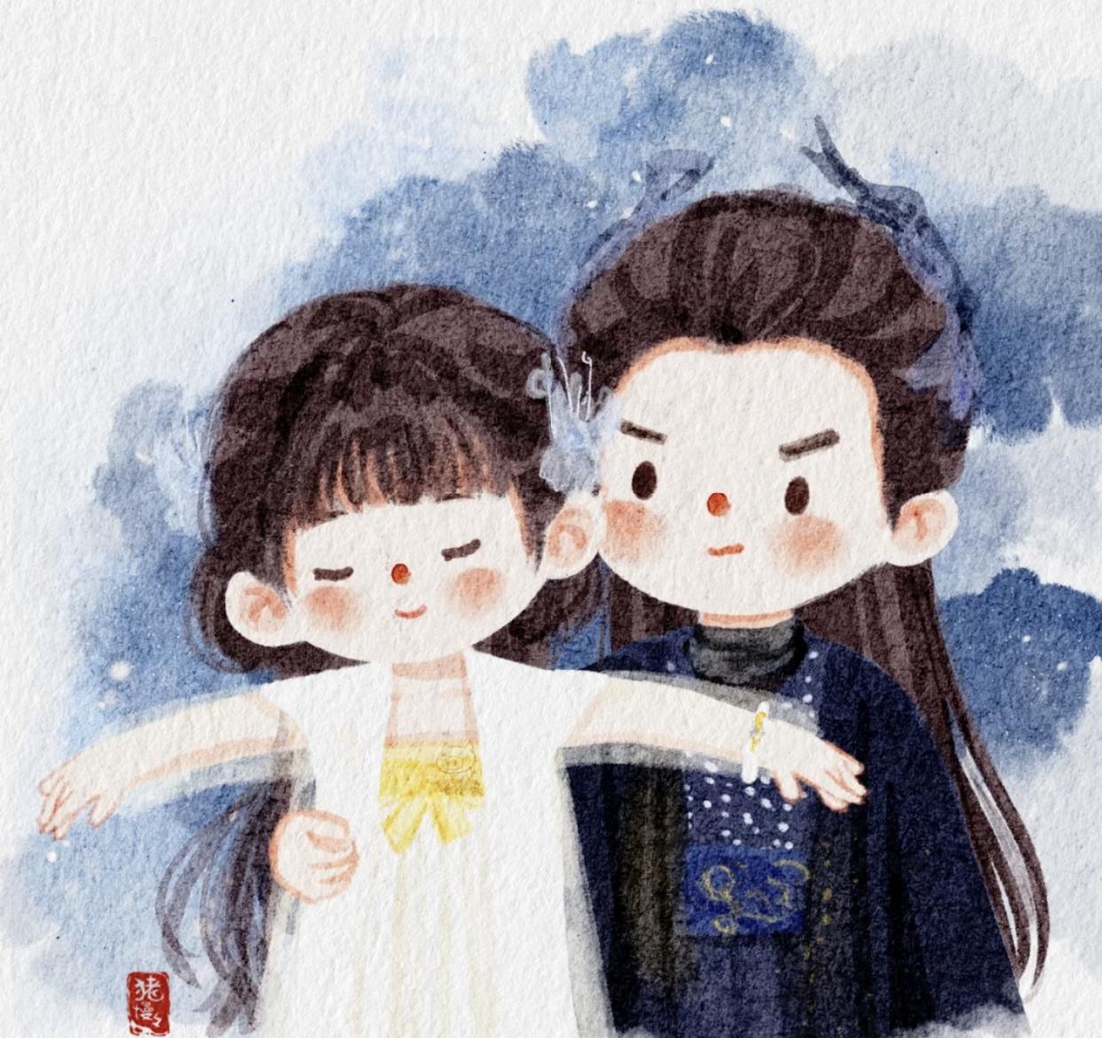 影视剧中的插画,影视剧里的人物插画