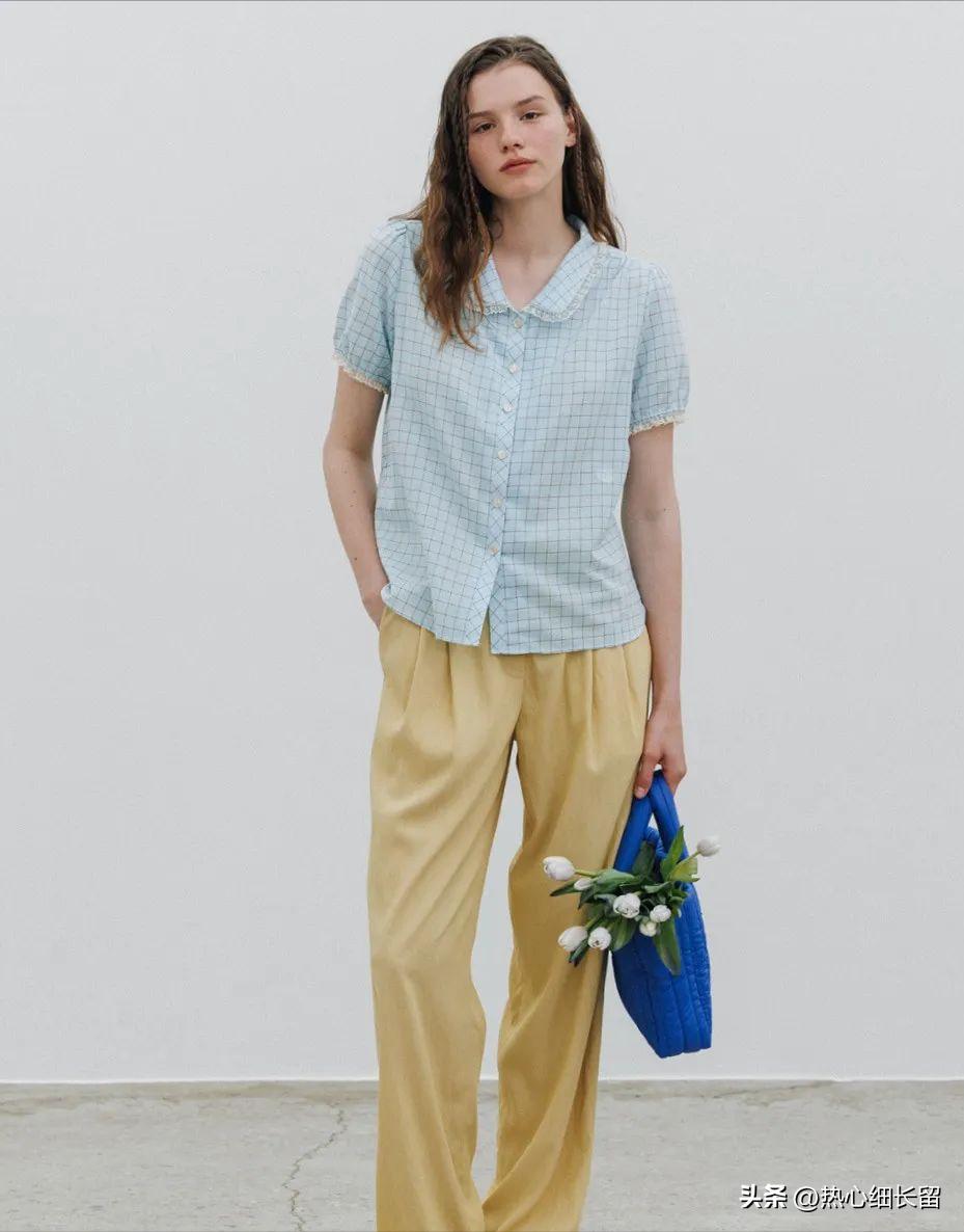 短袖衬衫的基础穿法越简单越时髦,短袖中长款衬衣穿搭技巧
