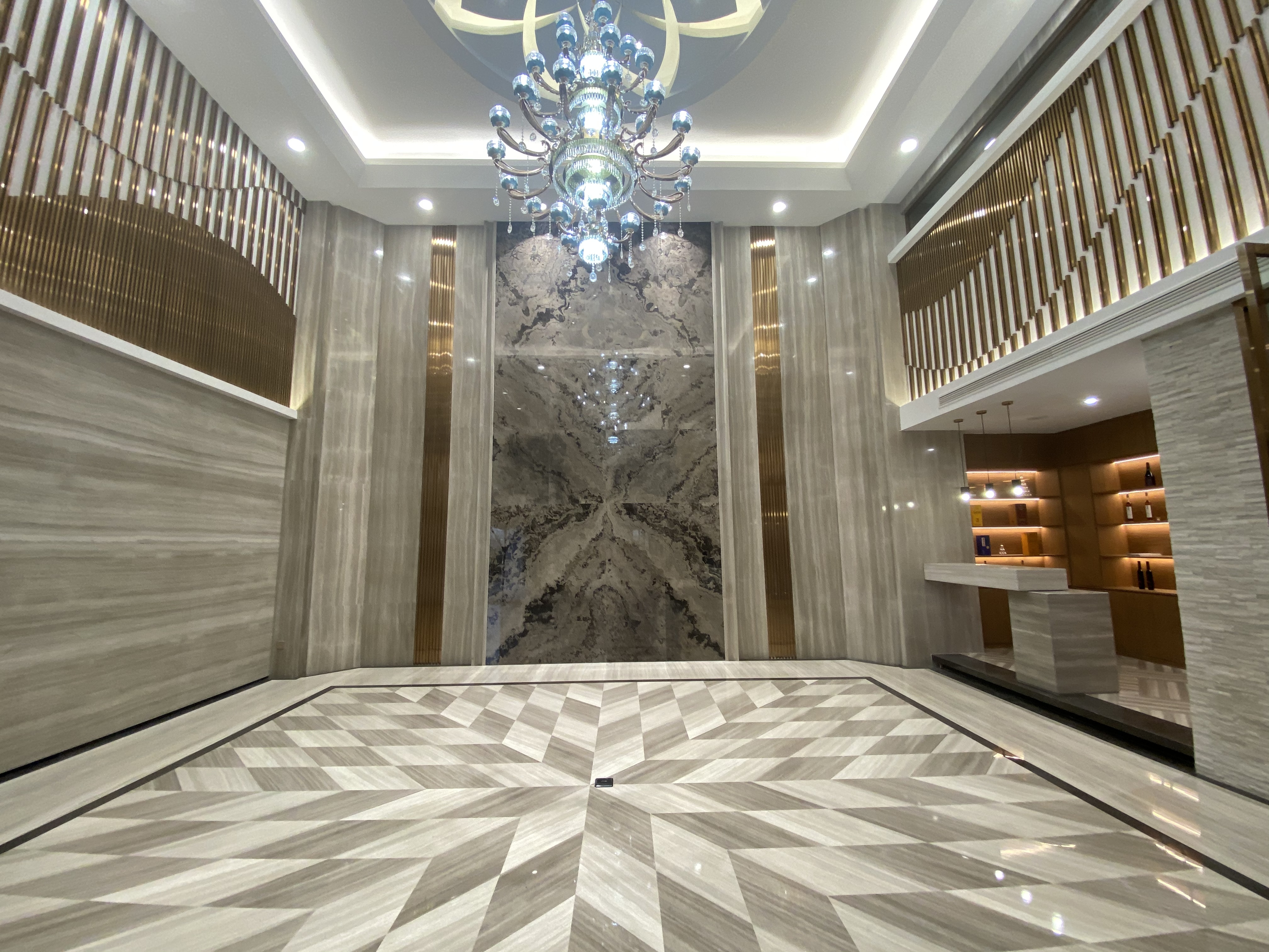 石材木纹系列,贵州木纹石墙面效果