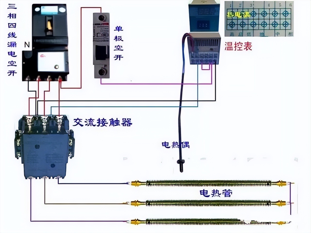 电气设计回路接线图,电气双控开关接线图