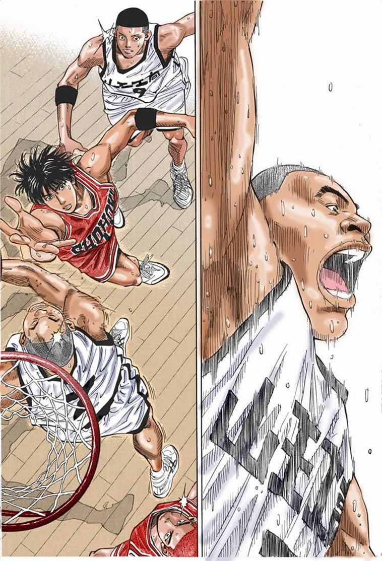 流川枫对战泽北漫画,流川vs泽北灌篮高手