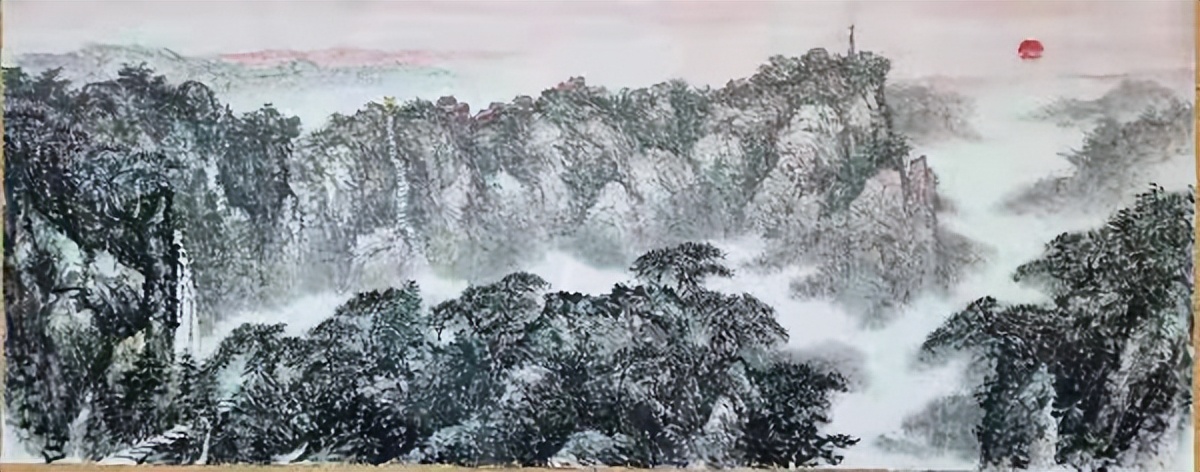 恢弘雄美，流动的乐章|记杰出山水画大师—王崇钢