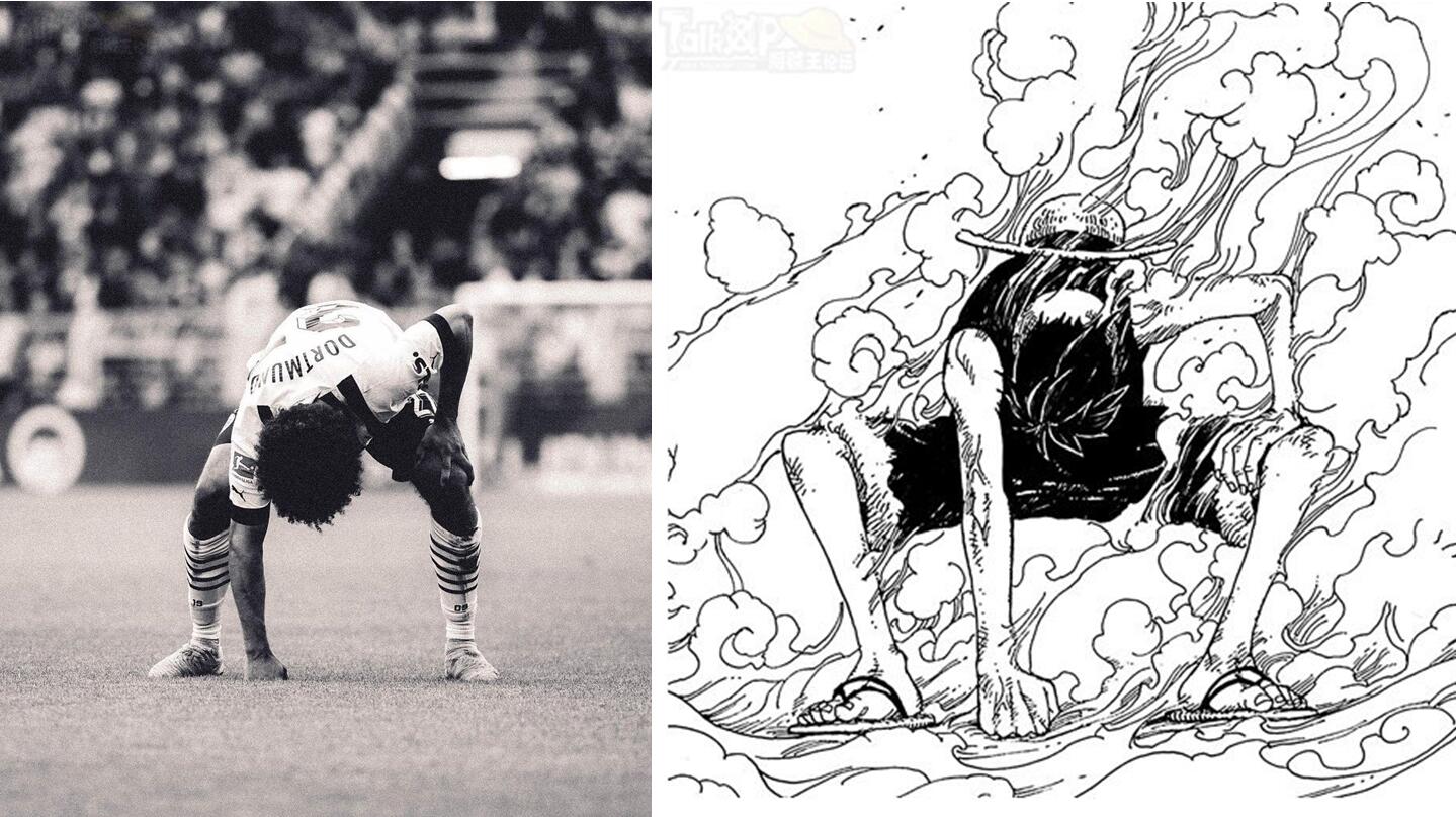 德甲多特蒙德球员模仿路飞,多特蒙德魔鬼主场升起海贼王