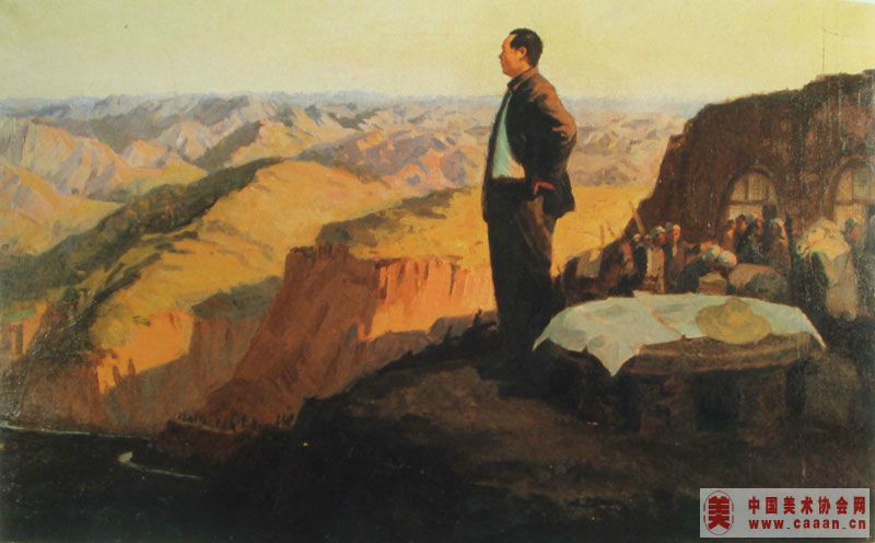 我国现代画家王式廓的油画素描稿,王式廓井冈山会师油画创作背景