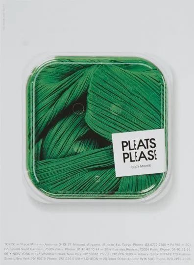 三宅一生品牌海报，设计同样惊艳