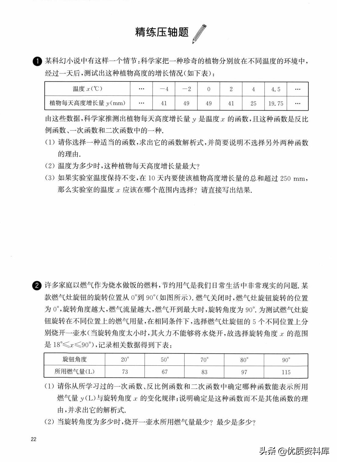 九年级上册数学二次函数实际问题,初中数学二次函数培优专题