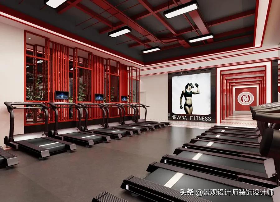 健身房设计效果图费用,大型健身房设计方案效果图