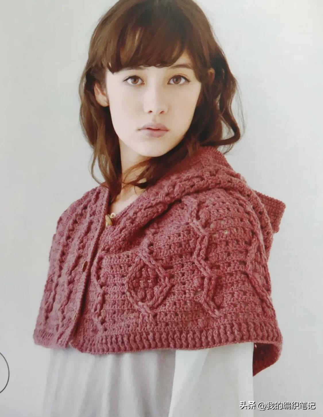 钩针编织斗篷披肩最新款教程 (钩针斗篷披肩图解大全)
