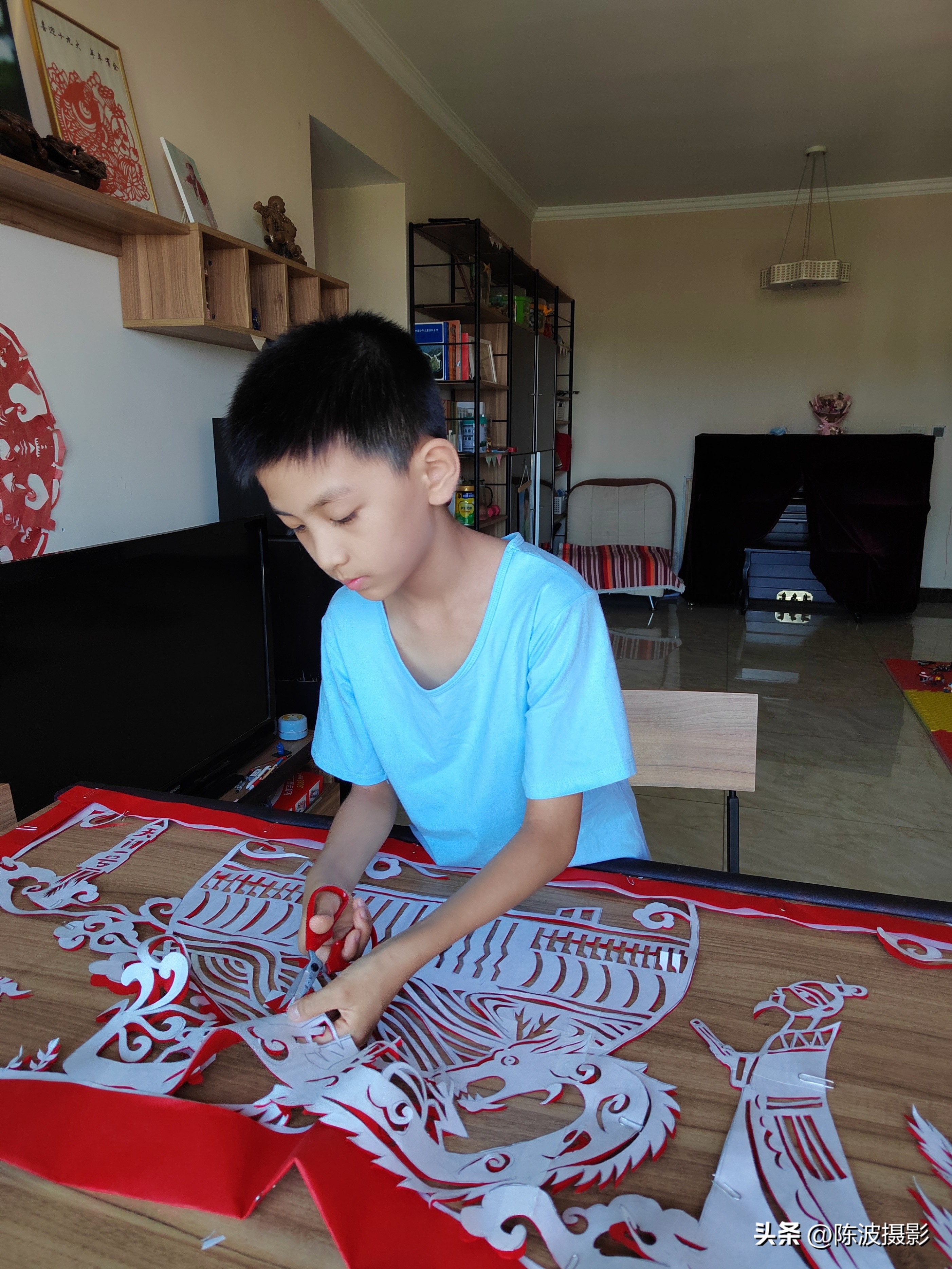 徐嘉希四岁剪纸,徐嘉希剪纸视频