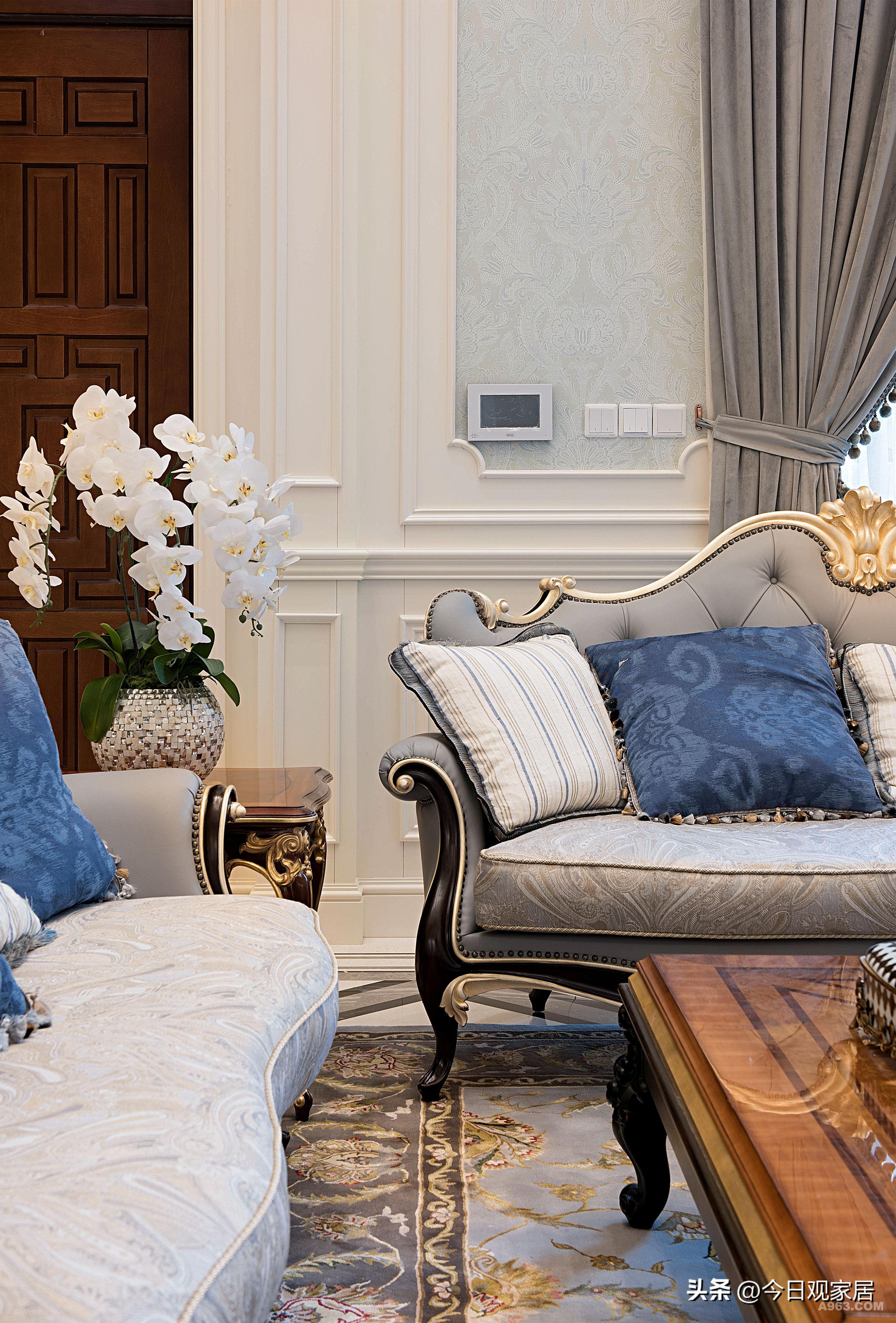 欧式大气样板房装修效果,简欧式装修风格样板房图片