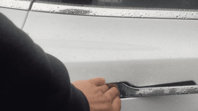 比亚迪汉用隐藏式门,比亚迪汉隐藏式门把手被冻住