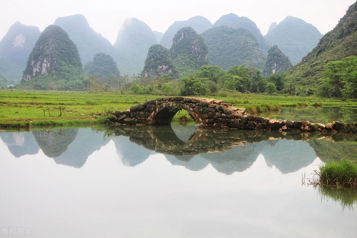 广西农村山水田园美景,广西7处山水田园风光